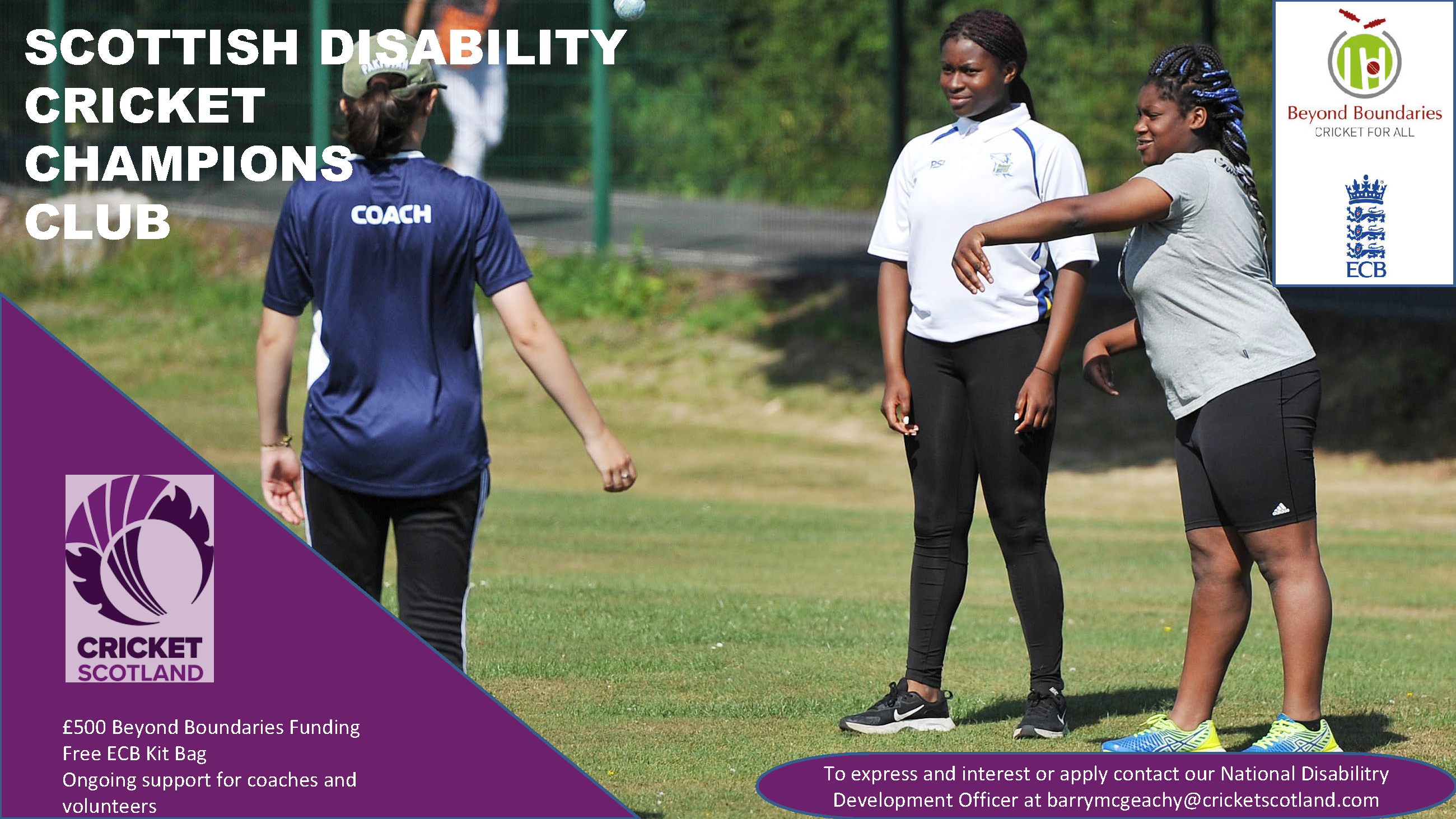 Disability Cricket Champions Club Programme