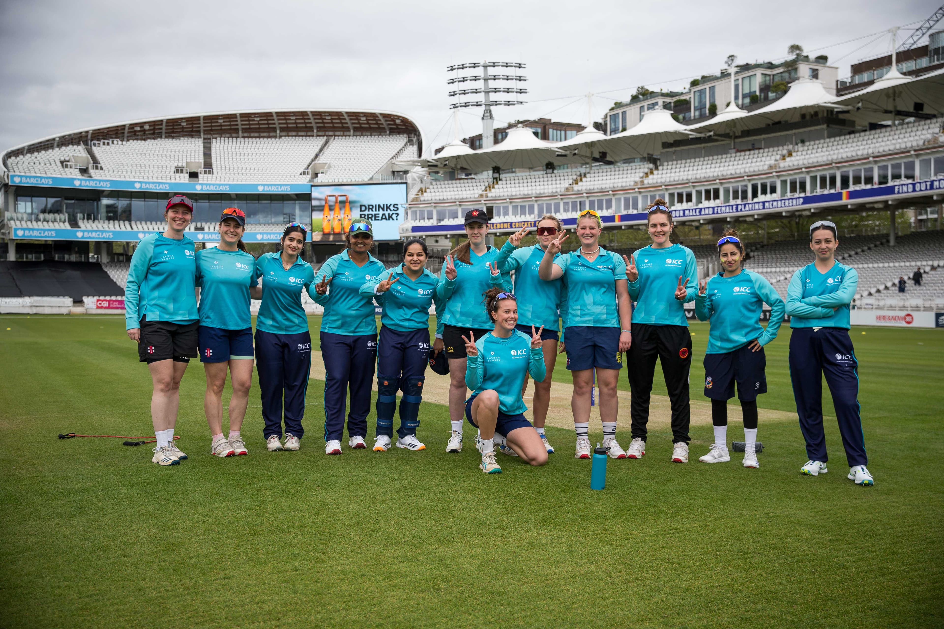 MAISIE MACEIRA AND NAYMA SHEIKH REPRESENT ICC EUROPE AT LORD'S