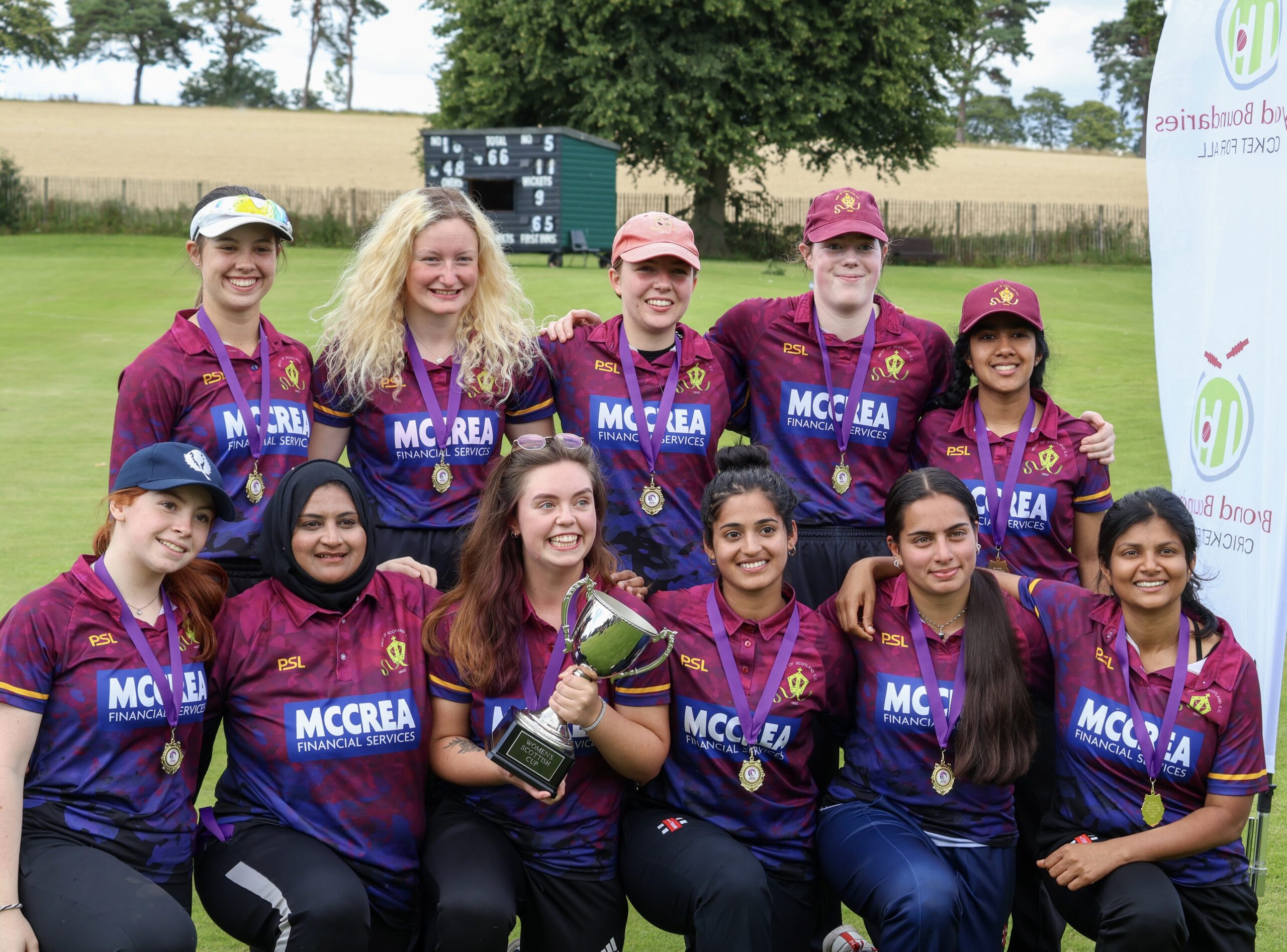 WEST OF SCOTLAND WIN FIRST WOMEN’S T20 SCOTTISH CUP TITLE IN STYLE